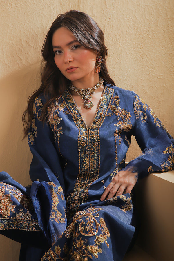 Shamaeel Ansari | Majestic Legacy | Sapphire Signature by Shamaeel Ansari - Designer Dress  - Type : Ladies Clothes - Available at Libayah - 100% Original 