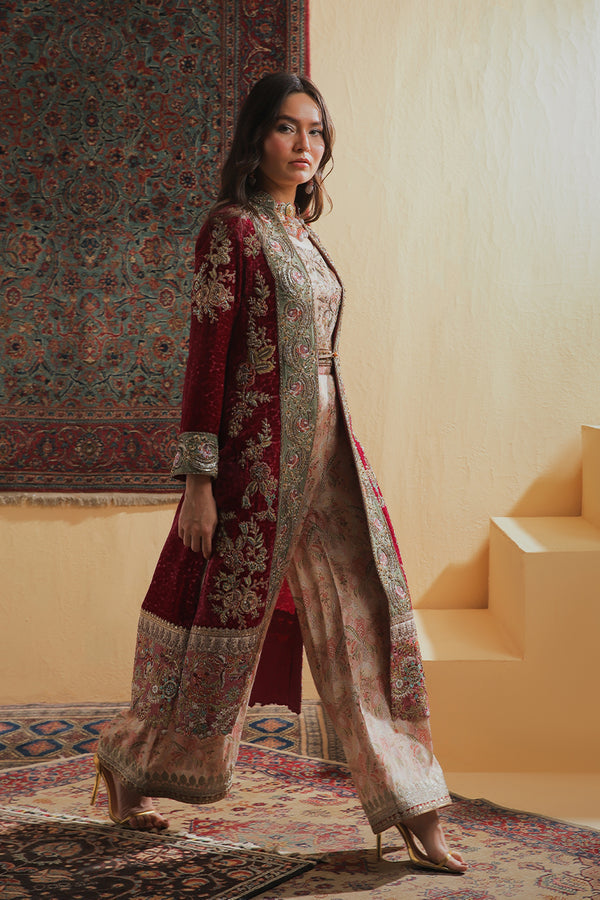 Shamaeel Ansari | Majestic Legacy |Crimson Heritage by Shamaeel Ansari - Designer Dress  - Type : Ladies Clothes - Available at Libayah - 100% Original 