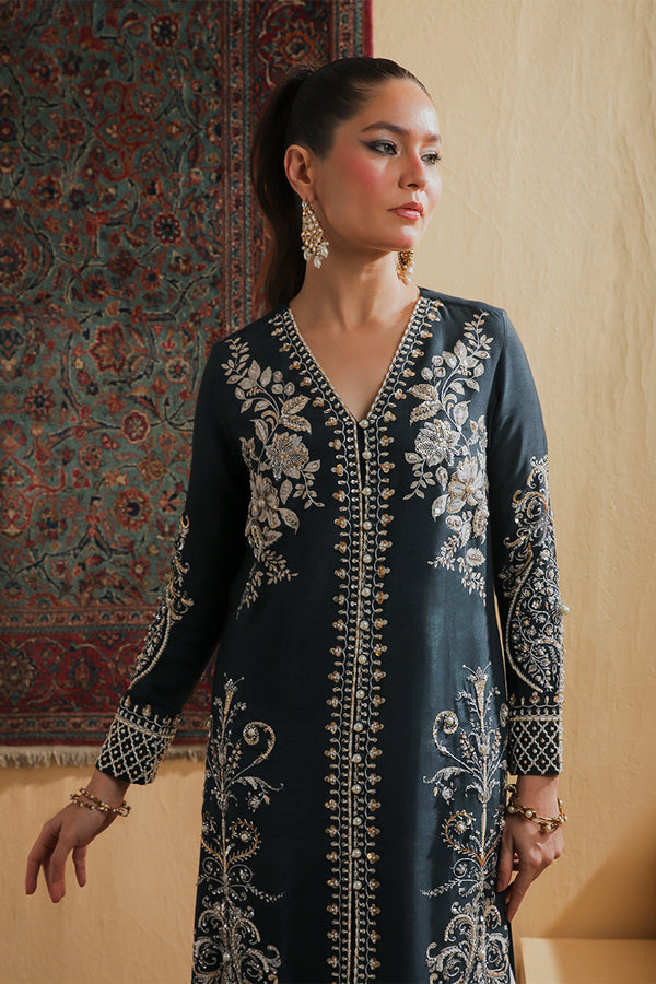 Shamaeel Ansari | Majestic Legacy | Midnight Grace by Shamaeel Ansari - Designer Dress  - Type : Ladies Clothes - Available at Libayah - 100% Original 