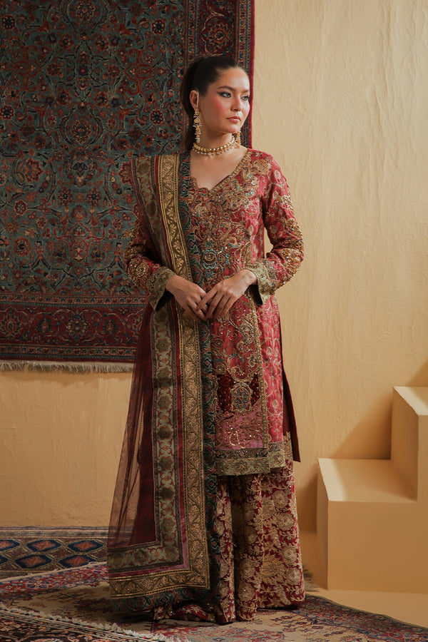 Shamaeel Ansari | Majestic Legacy | Marrakesh Gharara by Shamaeel Ansari - Designer Dress  - Type : Ladies Clothes - Available at Libayah - 100% Original 