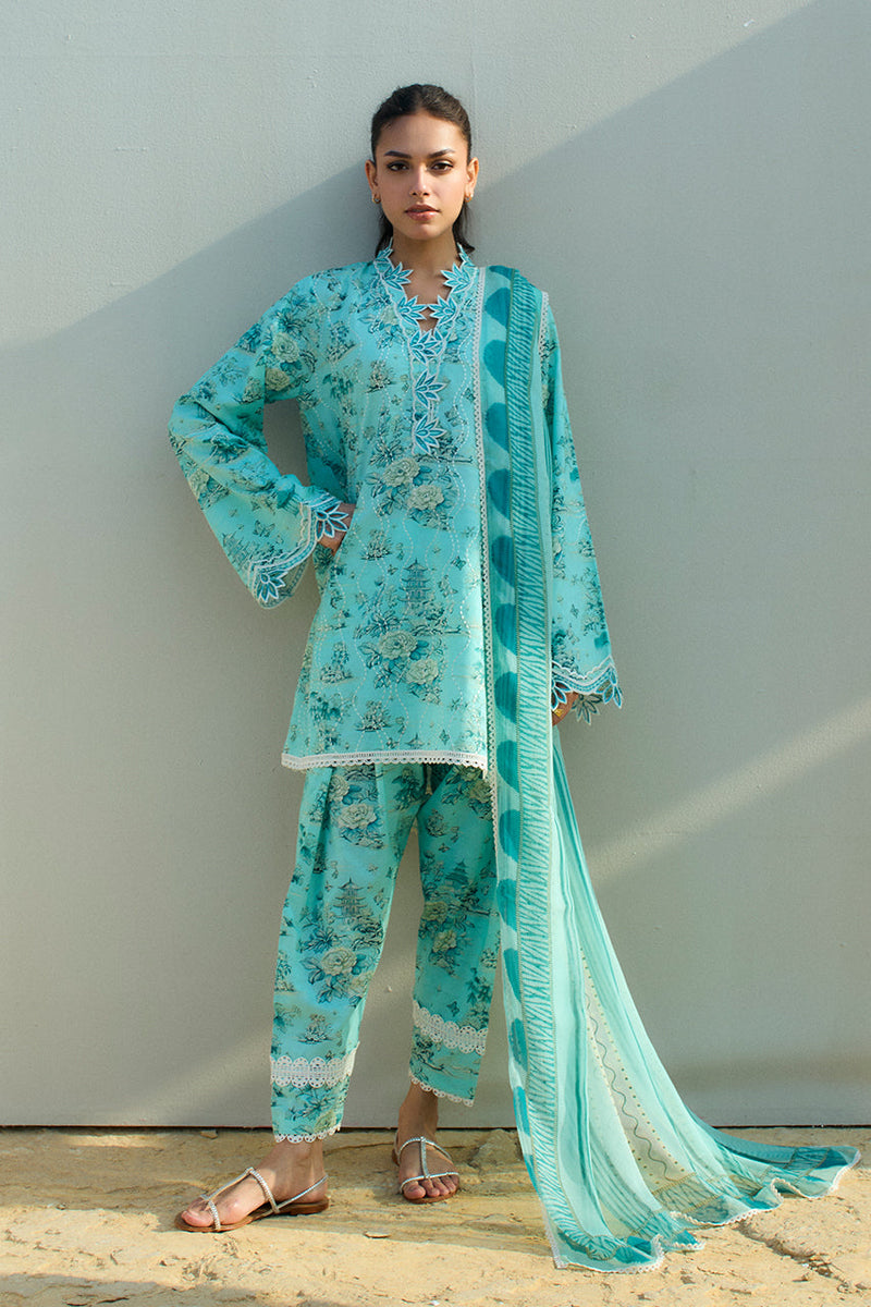 Sania Maskatiya | Luxury Lawn 25 | Myra (B) by Sania Maskatiya - Designer Dress  - Type : Ladies Clothes - Available at Libayah - 100% Original 