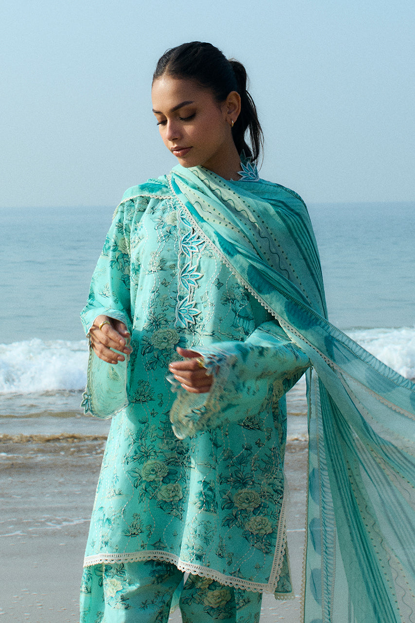 Sania Maskatiya | Luxury Lawn 25 | Myra (B) by Sania Maskatiya - Designer Dress  - Type : Ladies Clothes - Available at Libayah - 100% Original 