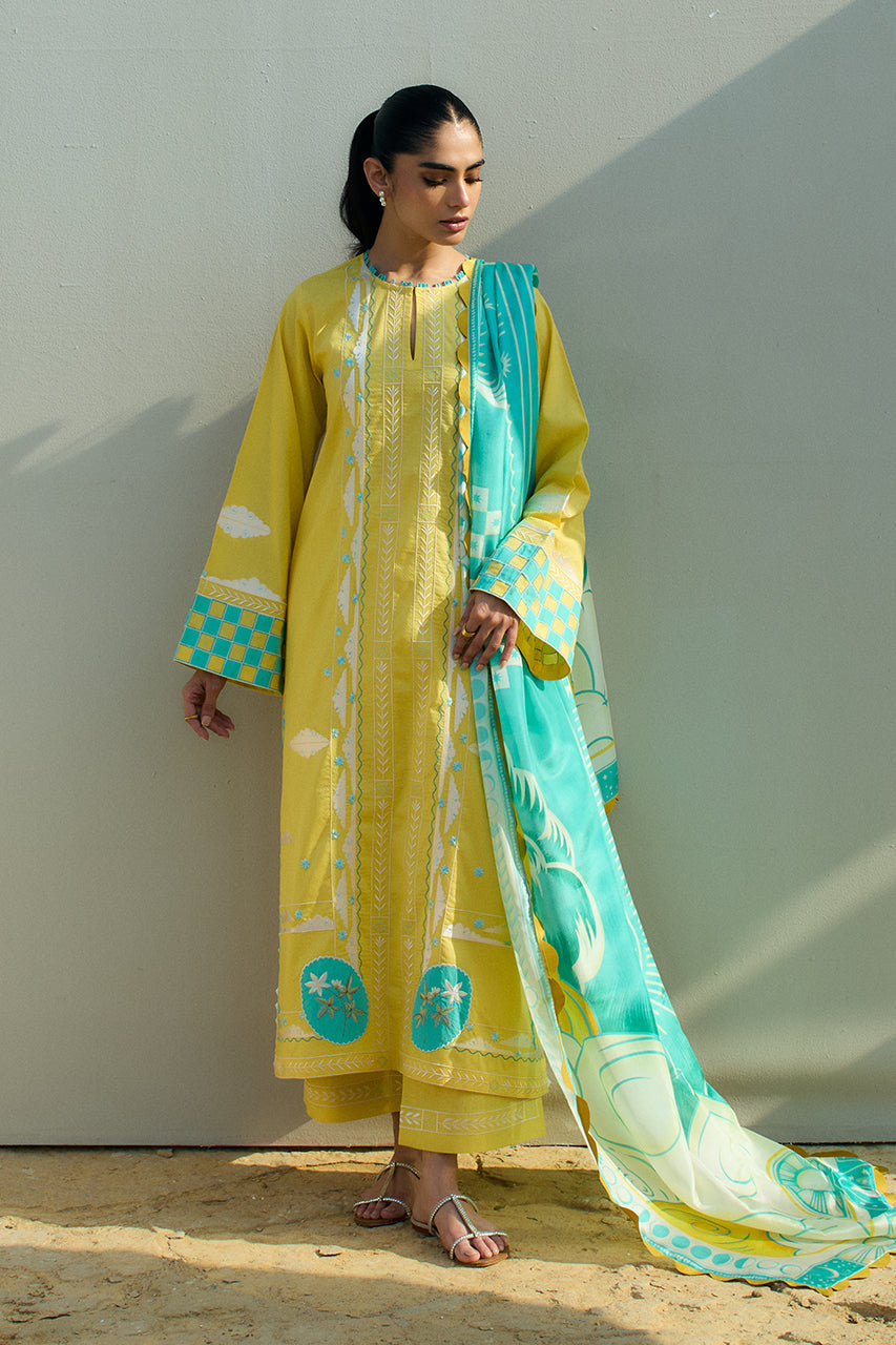 Sania Maskatiya | Luxury Lawn 25 | Vivi (A) by Sania Maskatiya - Designer Dress  - Type : Ladies Clothes - Available at Libayah - 100% Original 