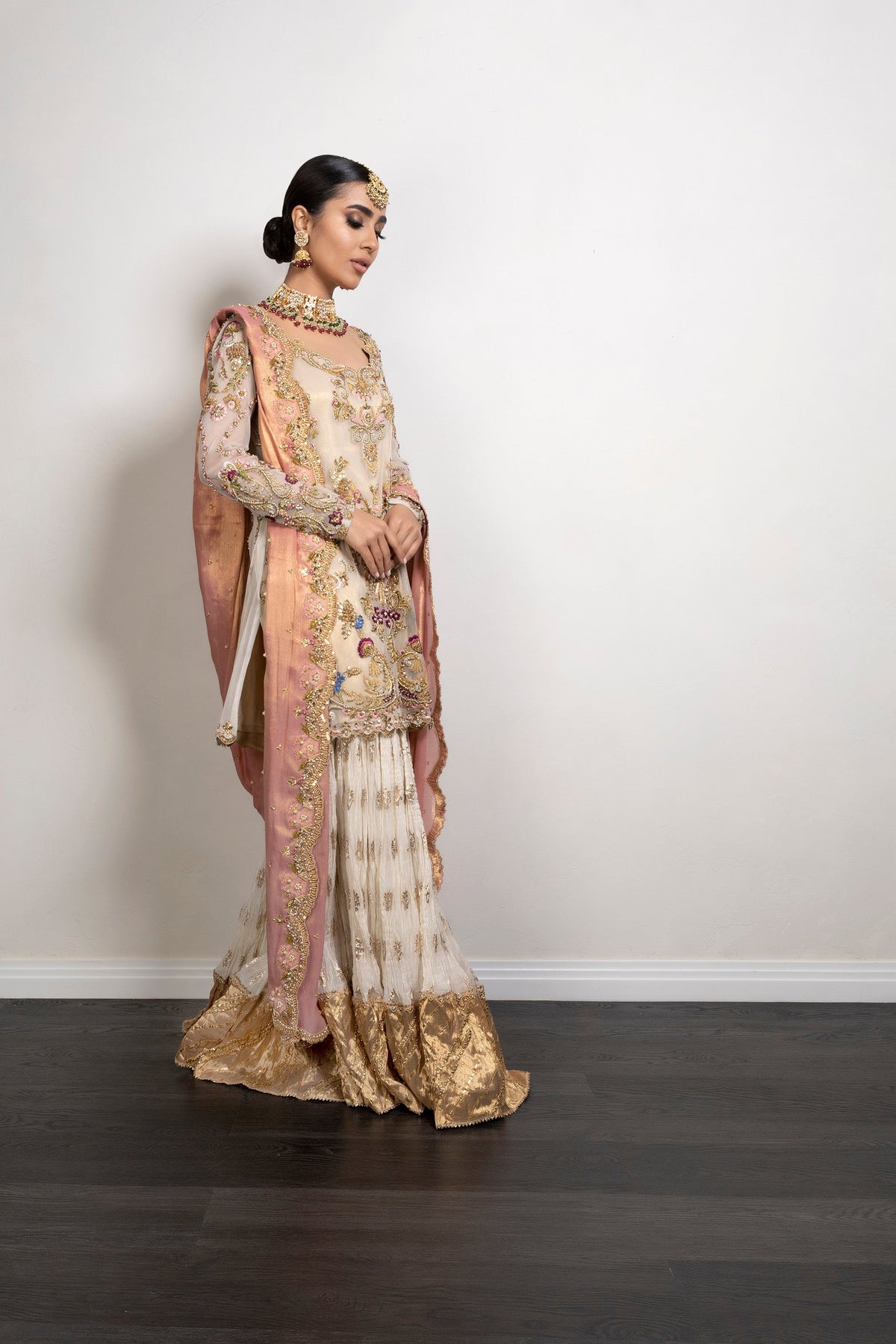 Mina Hasan | Formal Wedding Dresses | MHC-1033 by Mina Hasan - Designer Dress - Type: Ladies Clothes - Available at Libayah - 100% Original