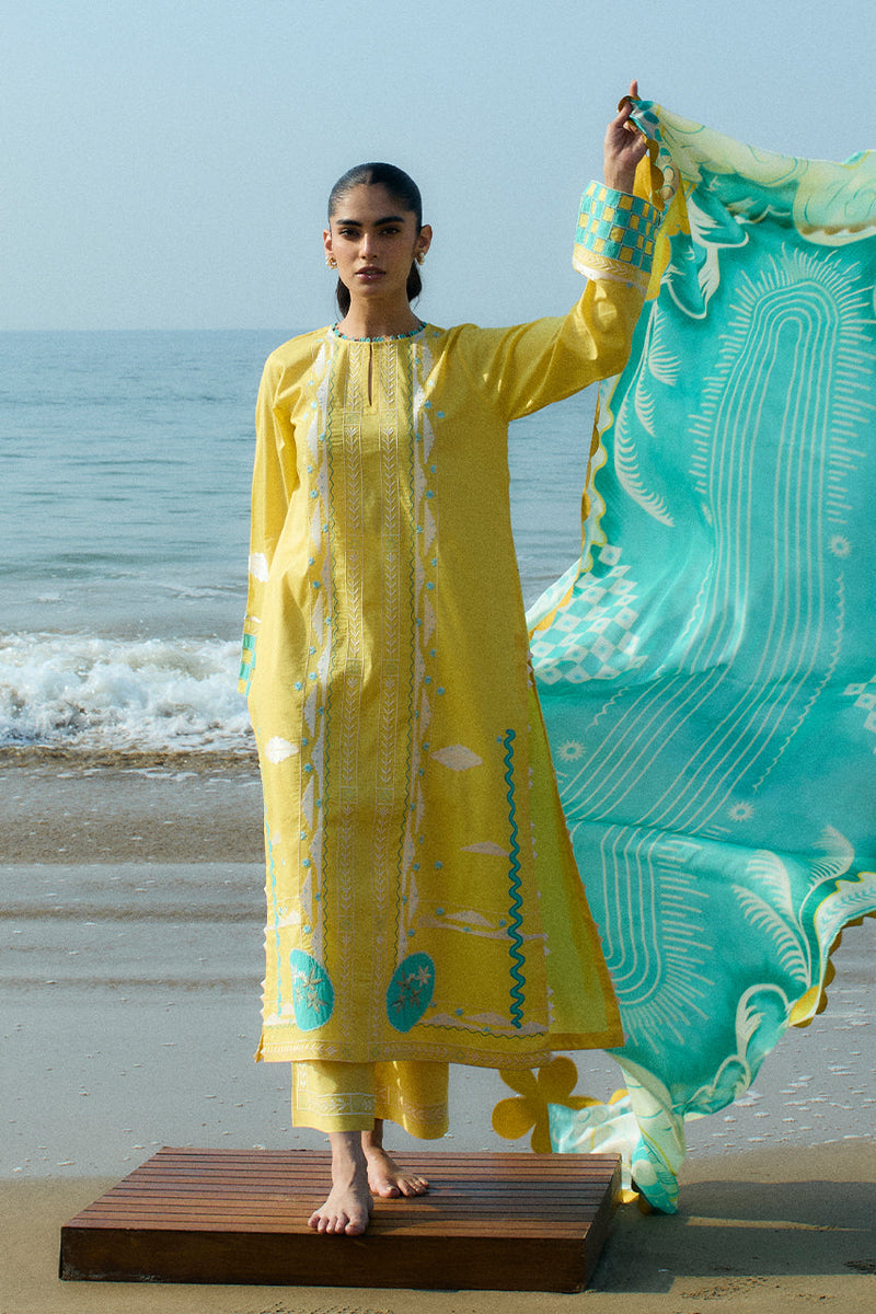 Sania Maskatiya | Luxury Lawn 25 | Vivi (A) by Sania Maskatiya - Designer Dress  - Type : Ladies Clothes - Available at Libayah - 100% Original 