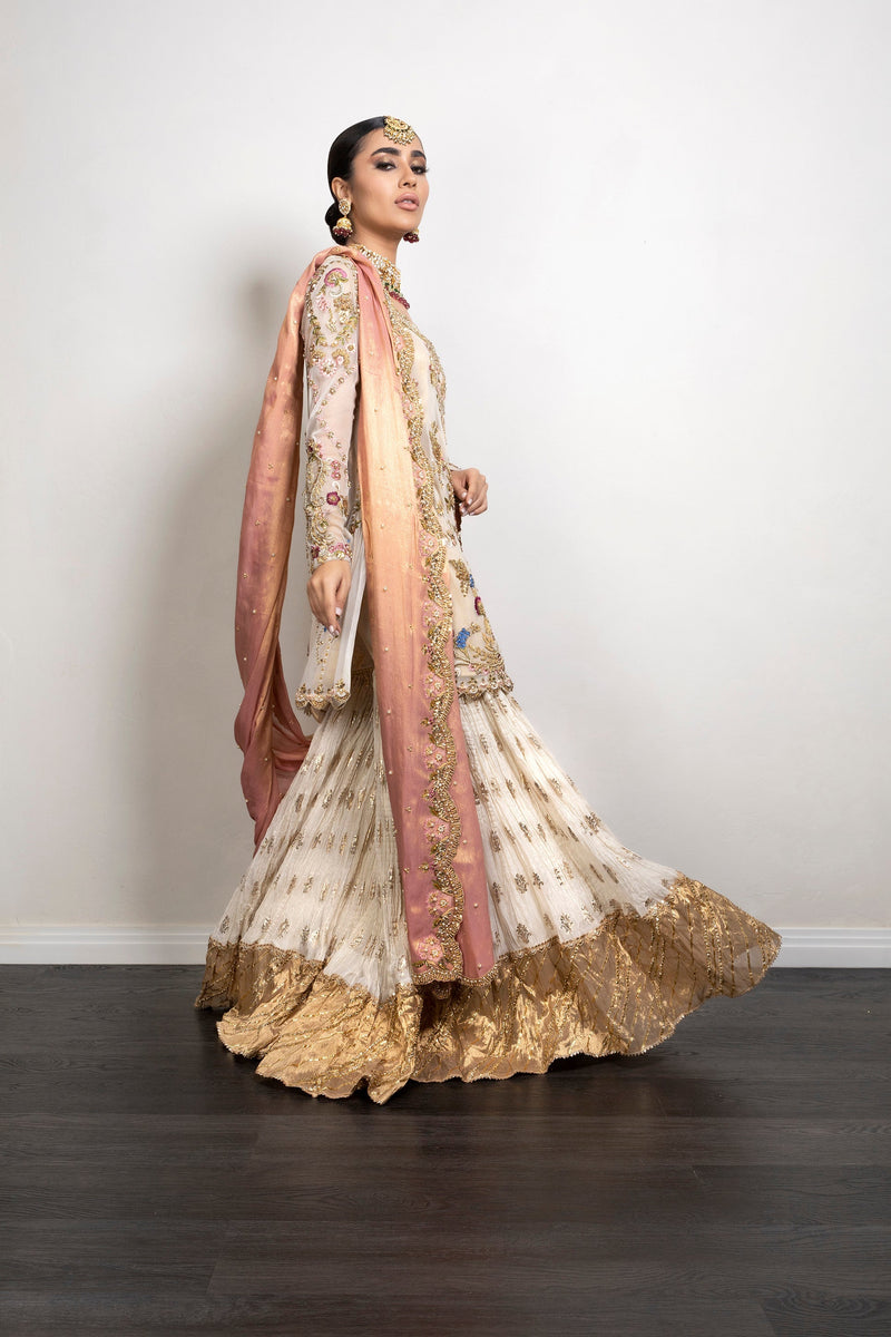 Mina Hasan | Formal Wedding Dresses | MHC-1033 by Mina Hasan - Designer Dress - Type: Ladies Clothes - Available at Libayah - 100% Original