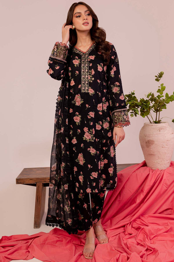 Farasha | Printed Essentials | Black Scarlet by Farasha - Designer Dress - Type: Ladies Clothes - Available at Libayah - 100% Original