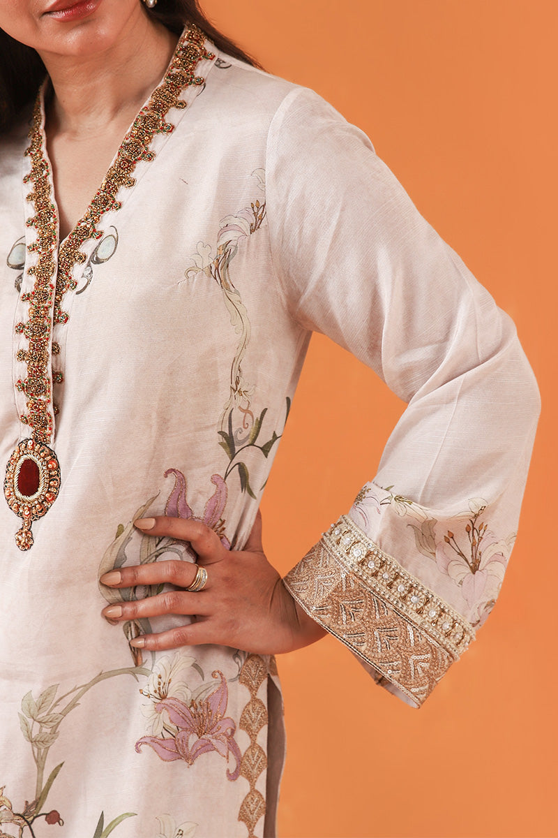 Afrozeh | Basic Pret 26 RTW | NACRE by Afrozeh - Designer Dress  - Type : Ladies Clothes - Available at Libayah - 100% Original 