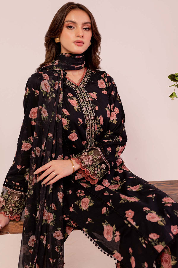 Farasha | Printed Essentials | Black Scarlet by Farasha - Designer Dress - Type: Ladies Clothes - Available at Libayah - 100% Original