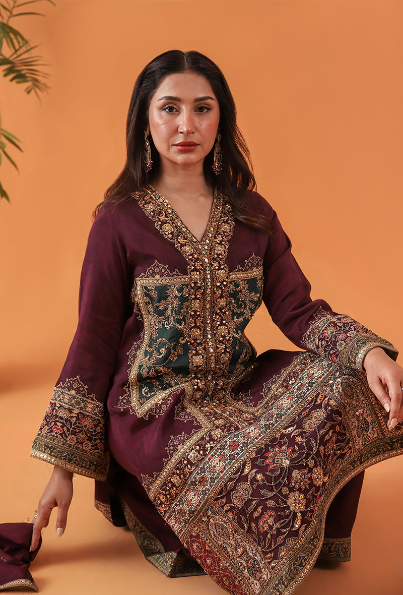 Afrozeh | Basic Pret 26 RTW | NACRE by Afrozeh - Designer Dress  - Type : Ladies Clothes - Available at Libayah - 100% Original 