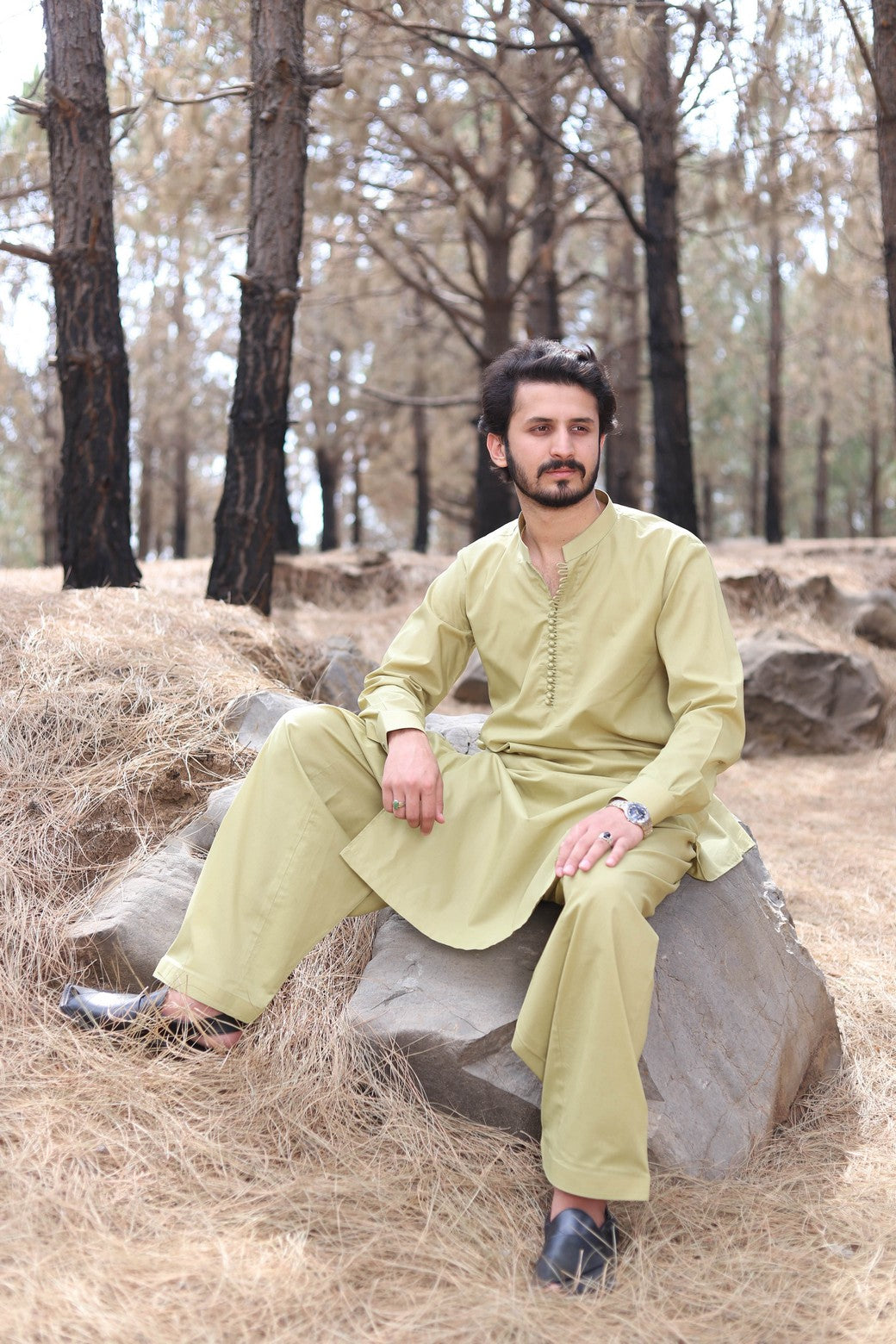 Pakistani Menswear | Men of Khyber-02 by Libayah Ltd. - Designer Dress - Type: Menswear - Available at Libayah - 100% Original