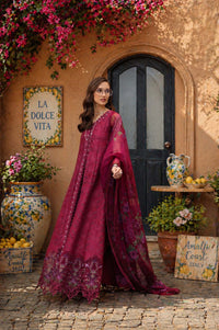 Noor by Saadia Asad | Luxury Eid Schiffli Laserkari 26 | D4 -Fuchia Elegance by Noor by Saadia Asad - Designer Dress  - Type : Ladies Clothes - Available at Libayah - 100% Original 