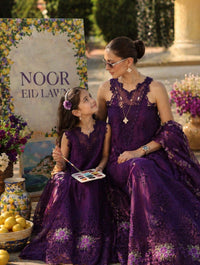 Noor by Saadia Asad | Luxury Eid Schiffli Laserkari 26 | D2 -Amalfi Amethyst by Noor by Saadia Asad - Designer Dress  - Type : Ladies Clothes - Available at Libayah - 100% Original 