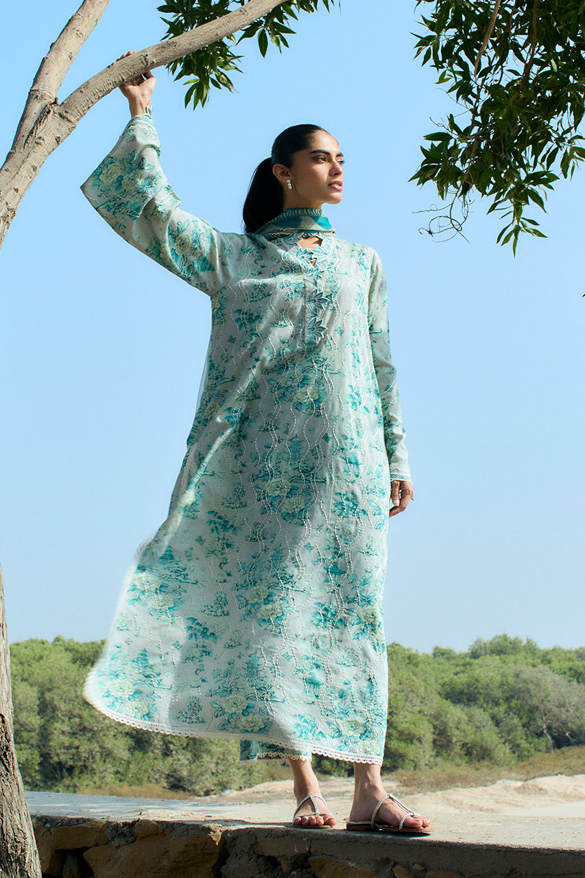 Sania Maskatiya | Luxury Lawn 25 | Myra (A) by Sania Maskatiya - Designer Dress  - Type : Ladies Clothes - Available at Libayah - 100% Original 