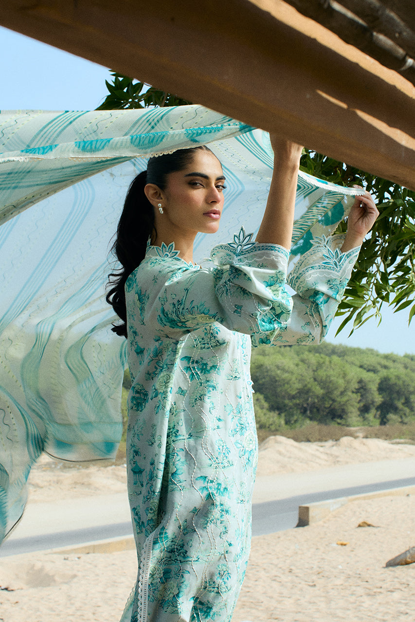 Sania Maskatiya | Luxury Lawn 25 | Myra (A) by Sania Maskatiya - Designer Dress  - Type : Ladies Clothes - Available at Libayah - 100% Original 