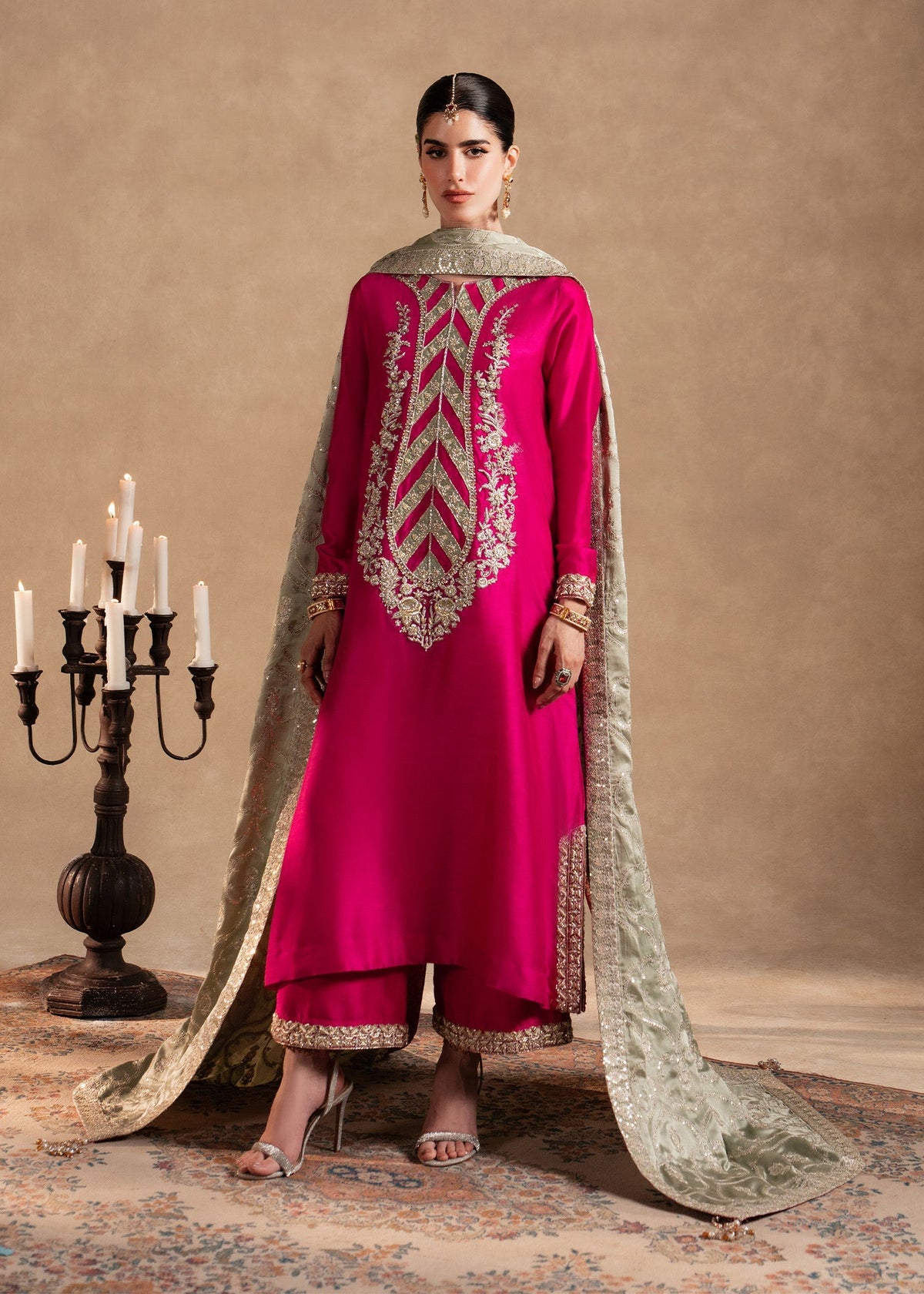 Sadaf Fawad Khan | Nafees Formals 25 | Zafeen by Sadaf Fawad Khan - Designer Dress - Type: Ladies Clothes - Available at Libayah - 100% Original