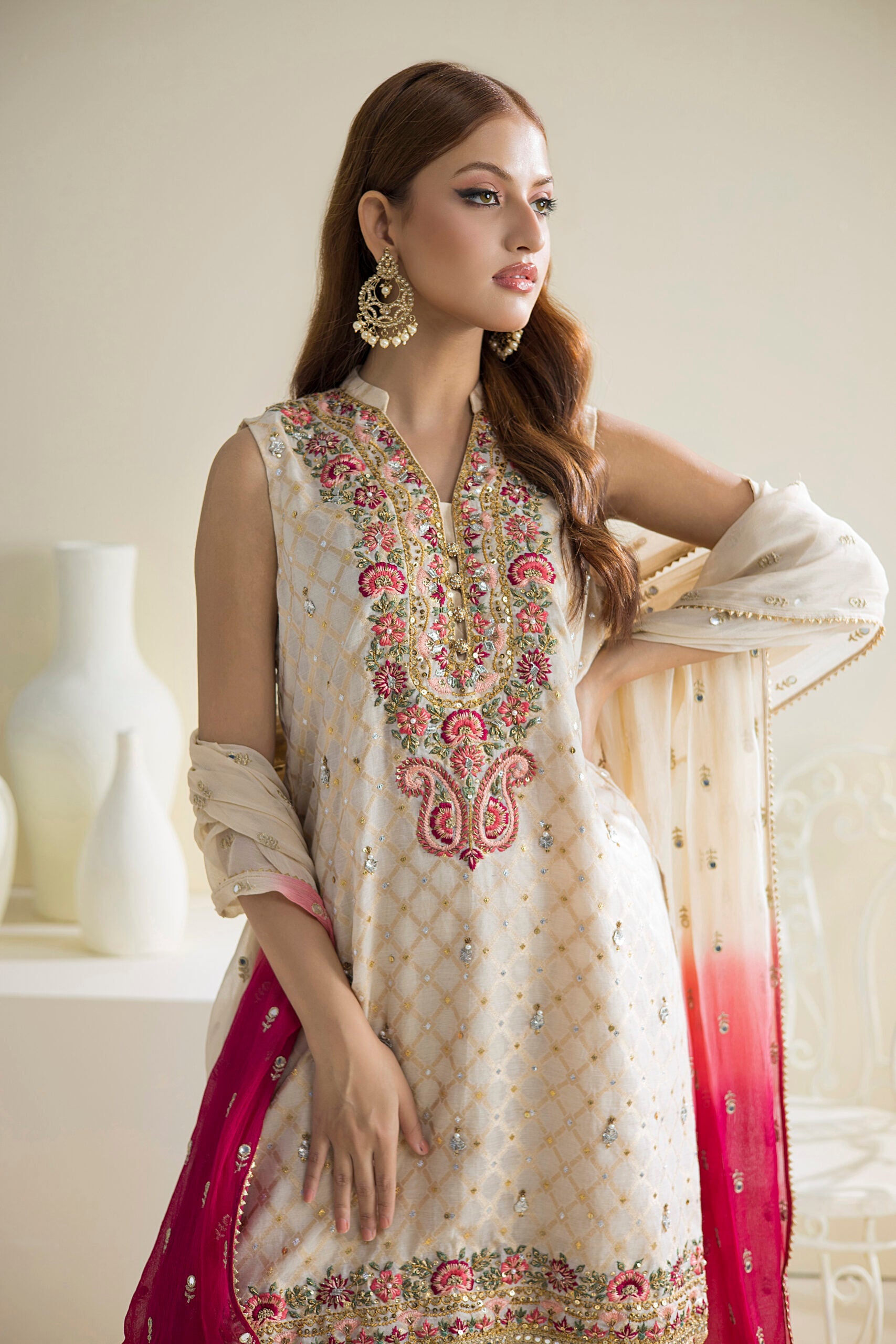 Farhat Jahan | Luxury Pret | Chaandni by Farhat Jahan - Designer Dress - Type: Ladies Clothes - Available at Libayah - 100% Original