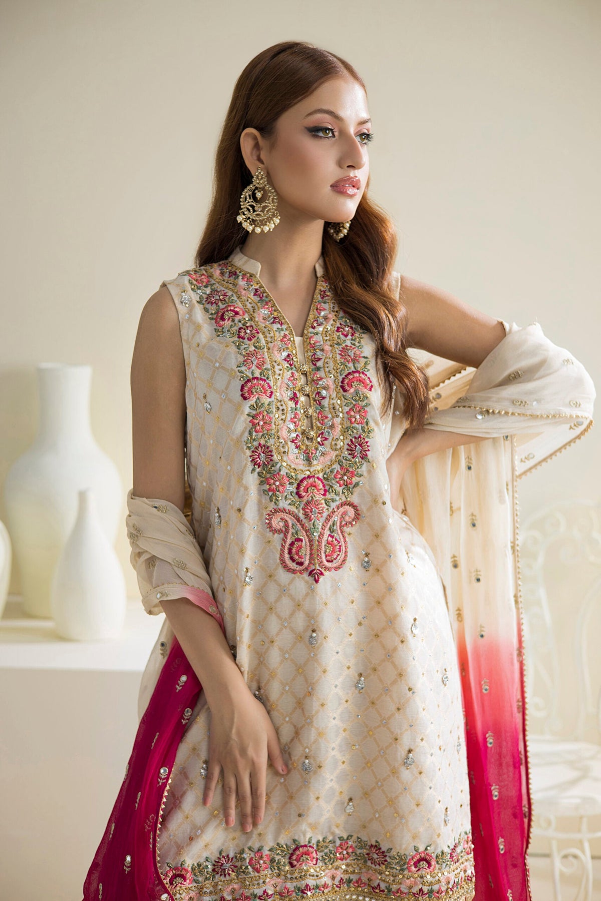 Farhat Jahan | Luxury Pret | Chaandni by Farhat Jahan - Designer Dress - Type: Ladies Clothes - Available at Libayah - 100% Original
