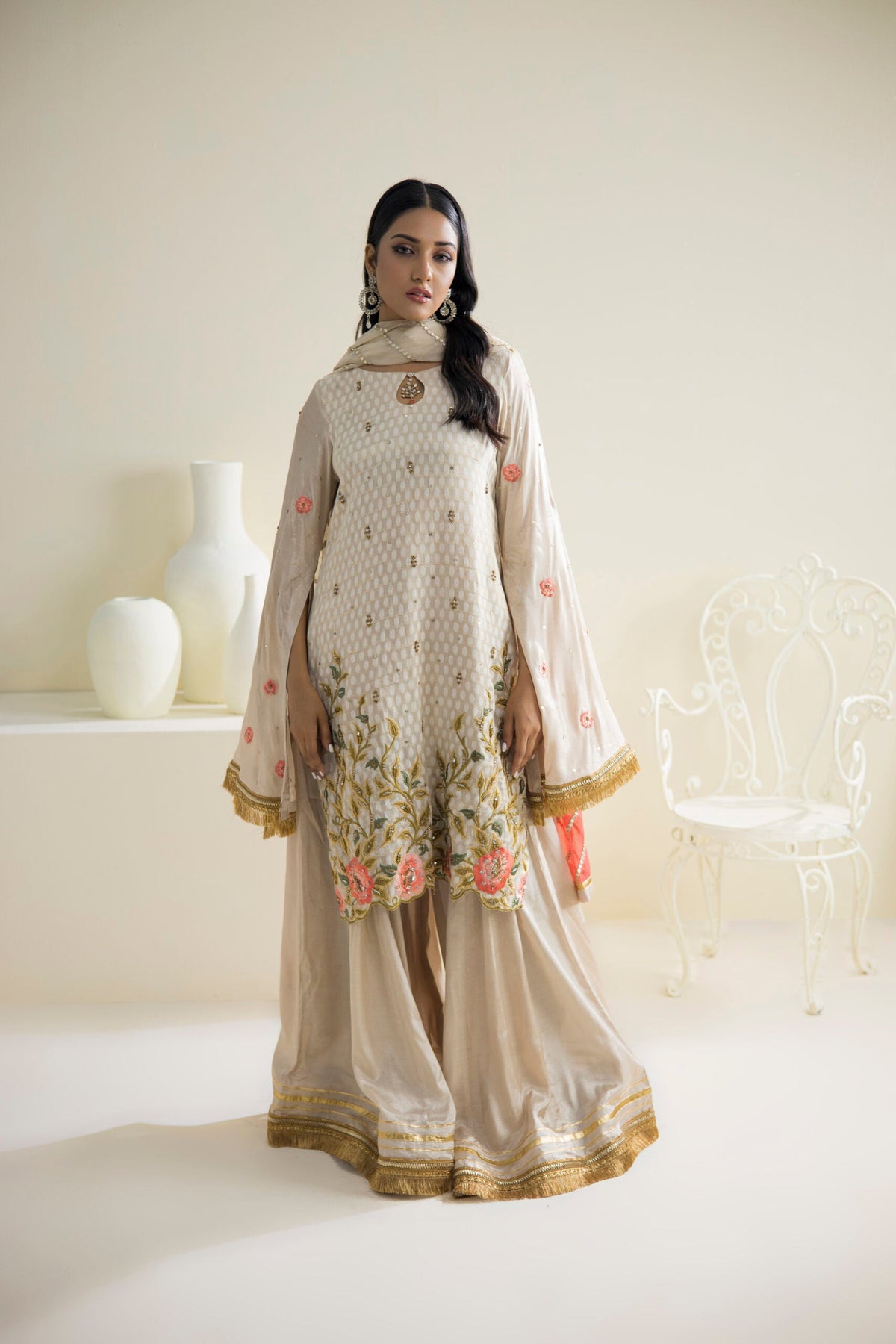 Farhat Jahan | Luxury Pret | Qainaat by Farhat Jahan - Designer Dress - Type: Ladies Clothes - Available at Libayah - 100% Original