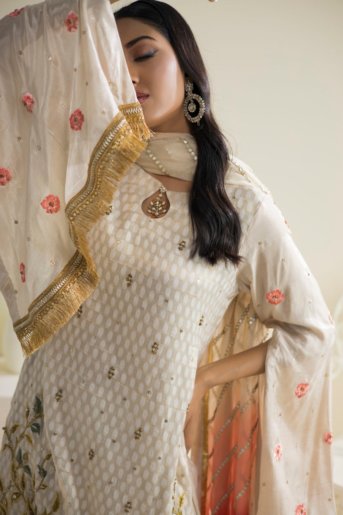 Farhat Jahan | Luxury Pret | Qainaat by Farhat Jahan - Designer Dress - Type: Ladies Clothes - Available at Libayah - 100% Original