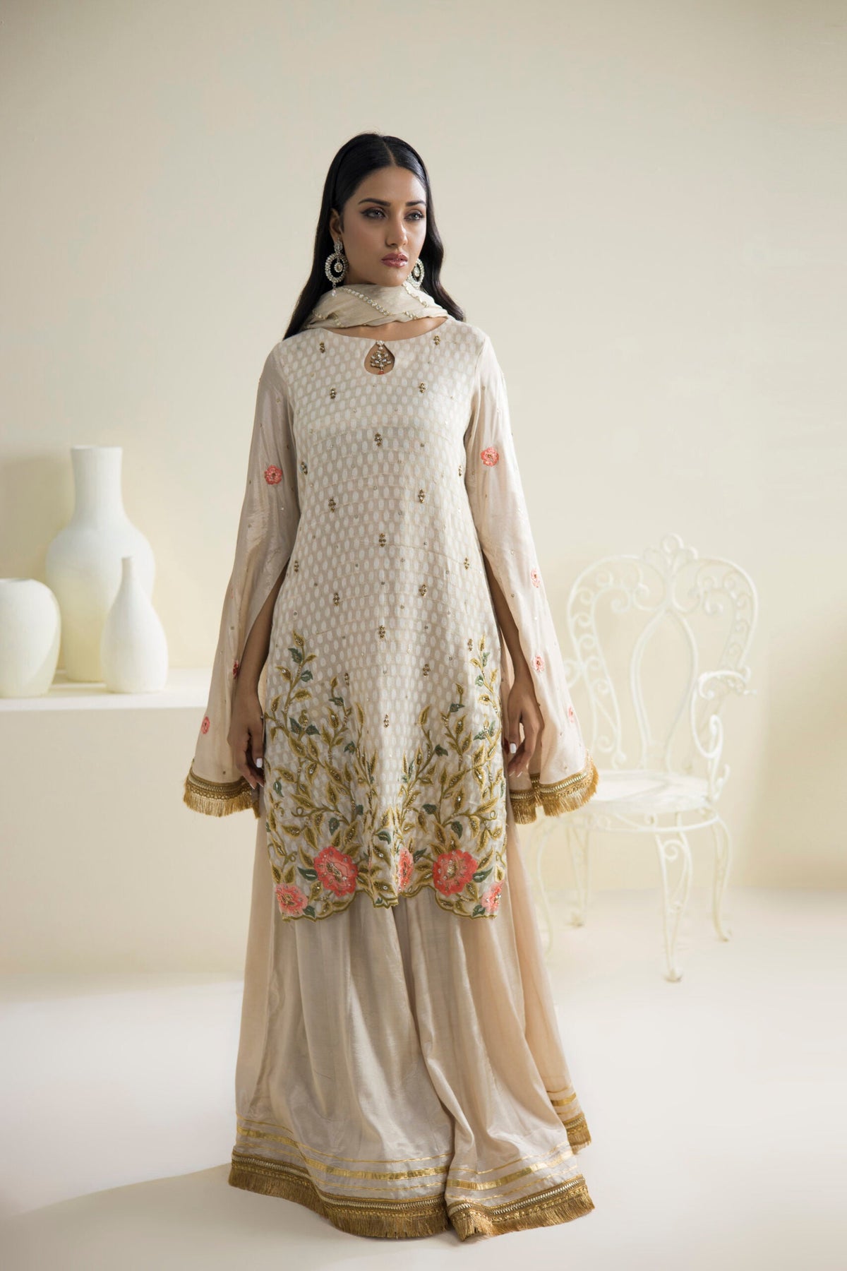 Farhat Jahan | Luxury Pret | Qainaat by Farhat Jahan - Designer Dress - Type: Ladies Clothes - Available at Libayah - 100% Original