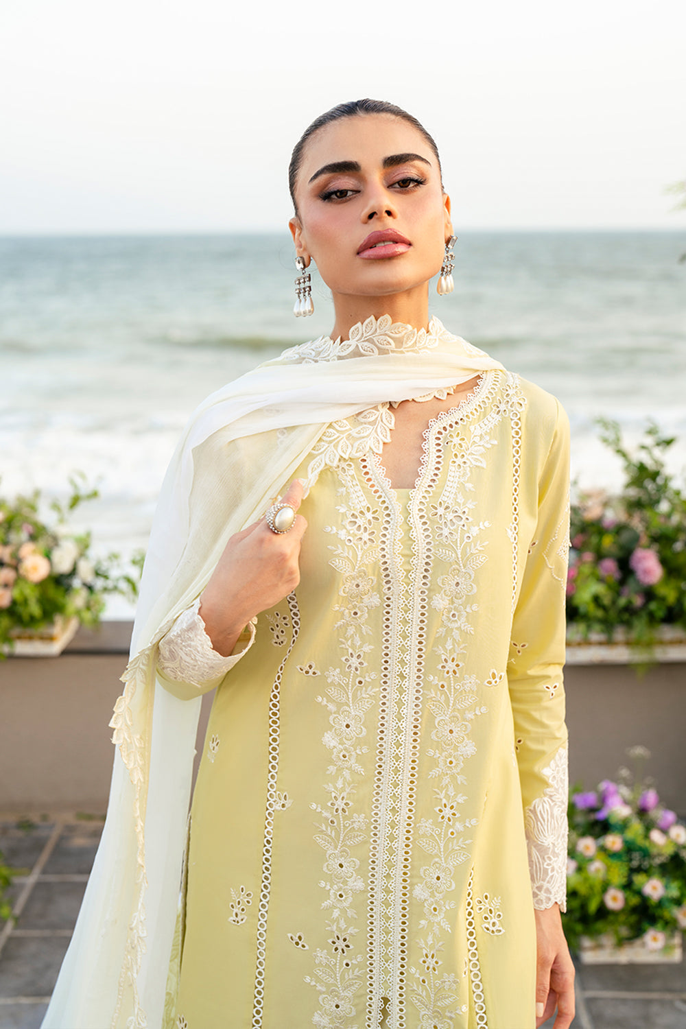 Azure | Luxury Lawn 26 | Imperial Saffron by Azure - Designer Dress  - Type : Ladies Clothes - Available at Libayah - 100% Original 