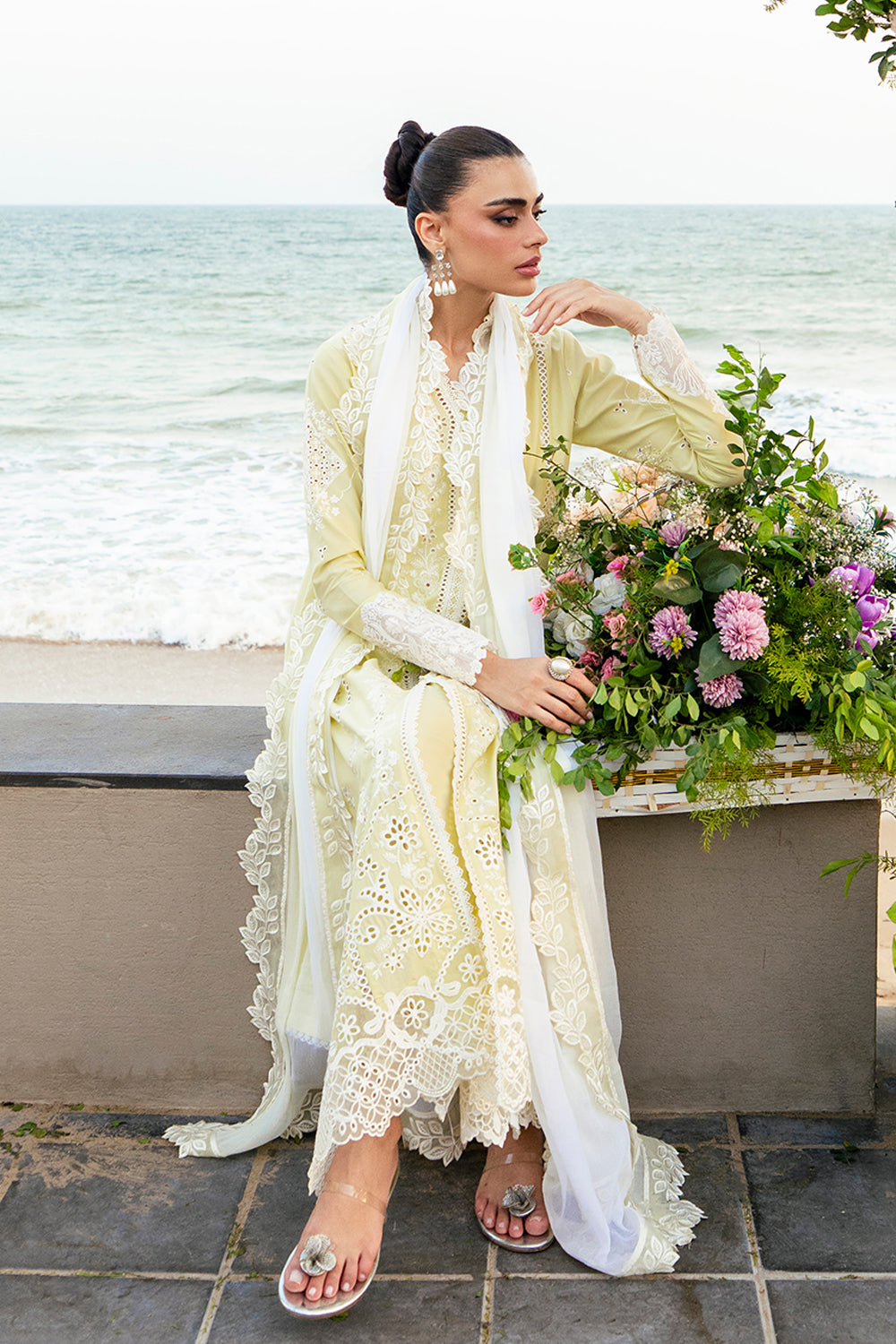 Azure | Luxury Lawn 26 | Imperial Saffron by Azure - Designer Dress  - Type : Ladies Clothes - Available at Libayah - 100% Original 