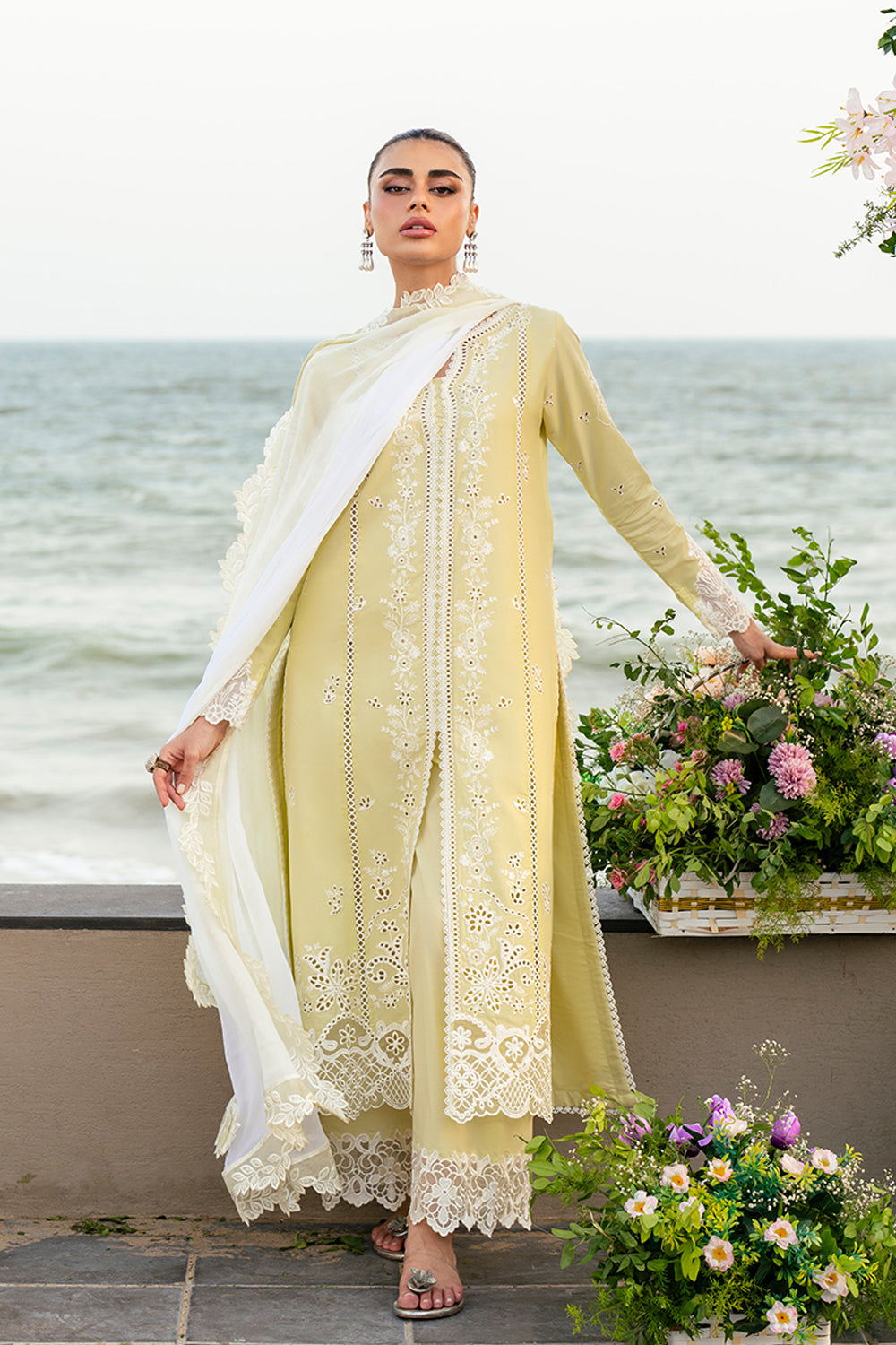 Azure | Luxury Lawn 26 | Imperial Saffron by Azure - Designer Dress  - Type : Ladies Clothes - Available at Libayah - 100% Original 