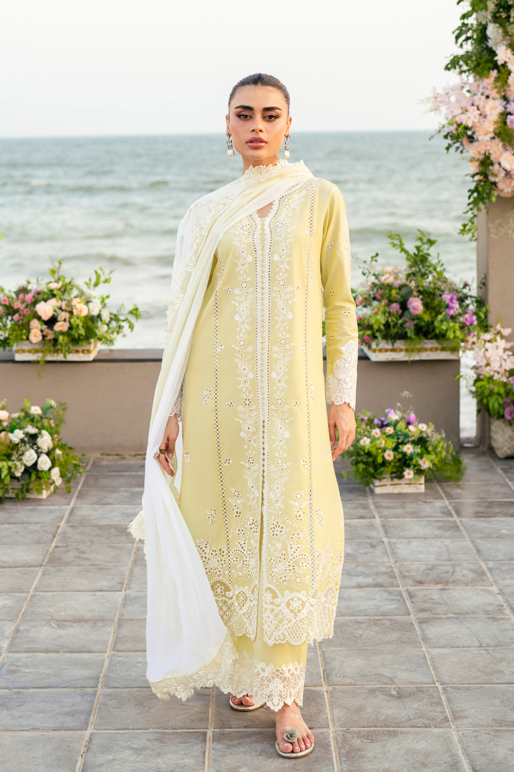 Azure | Luxury Lawn 26 | Imperial Saffron by Azure - Designer Dress  - Type : Ladies Clothes - Available at Libayah - 100% Original 