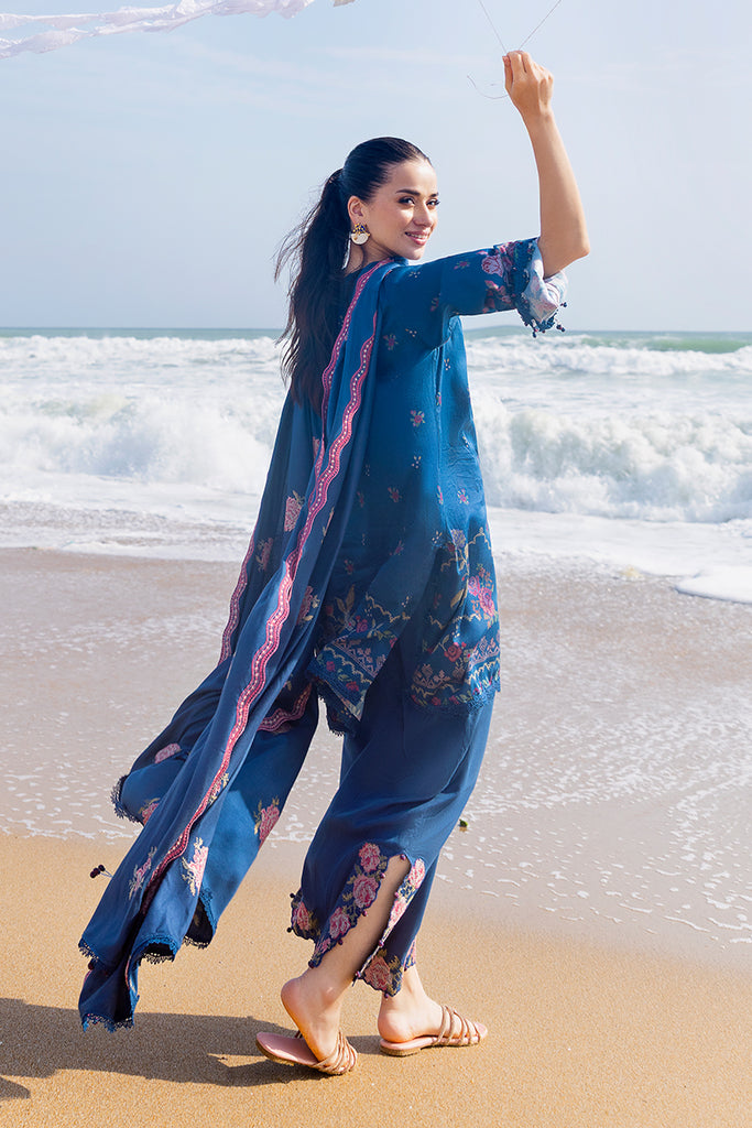 Cross Stitch | Cotton Satin 25 | INK BLOOM by Cross Stitch - Designer Dress  - Type : Ladies Clothes - Available at Libayah - 100% Original 