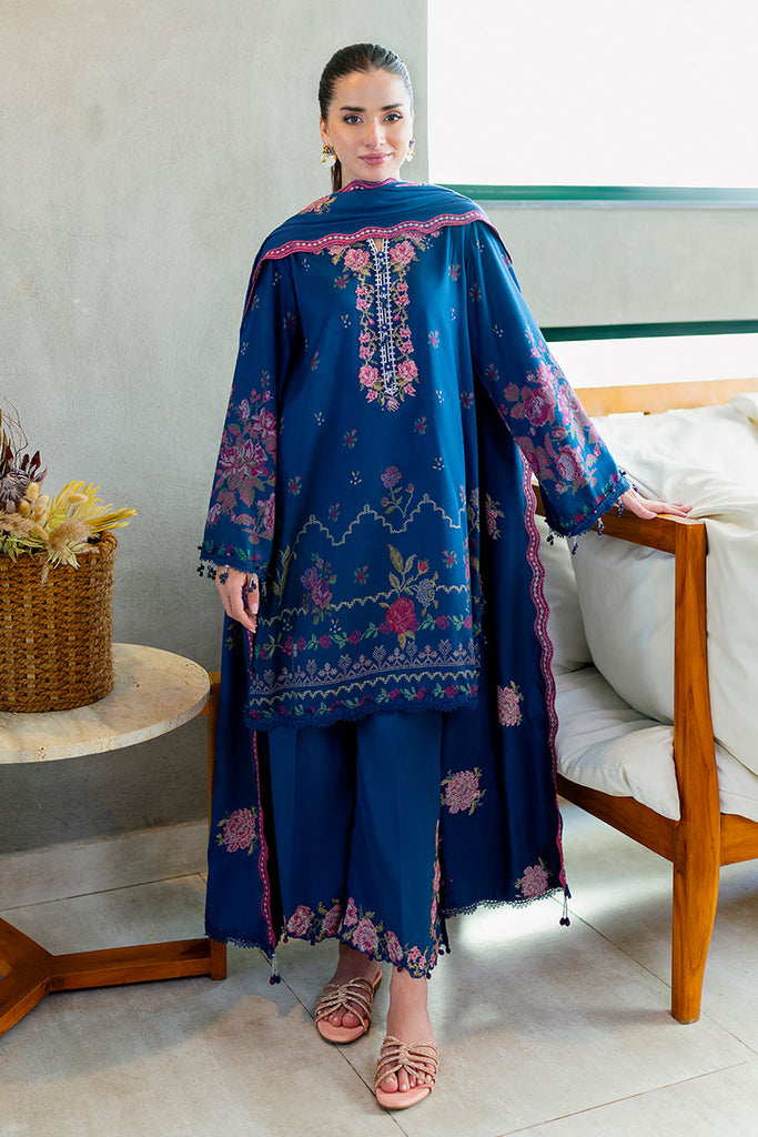 Cross Stitch | Cotton Satin 25 | INK BLOOM by Cross Stitch - Designer Dress  - Type : Ladies Clothes - Available at Libayah - 100% Original 