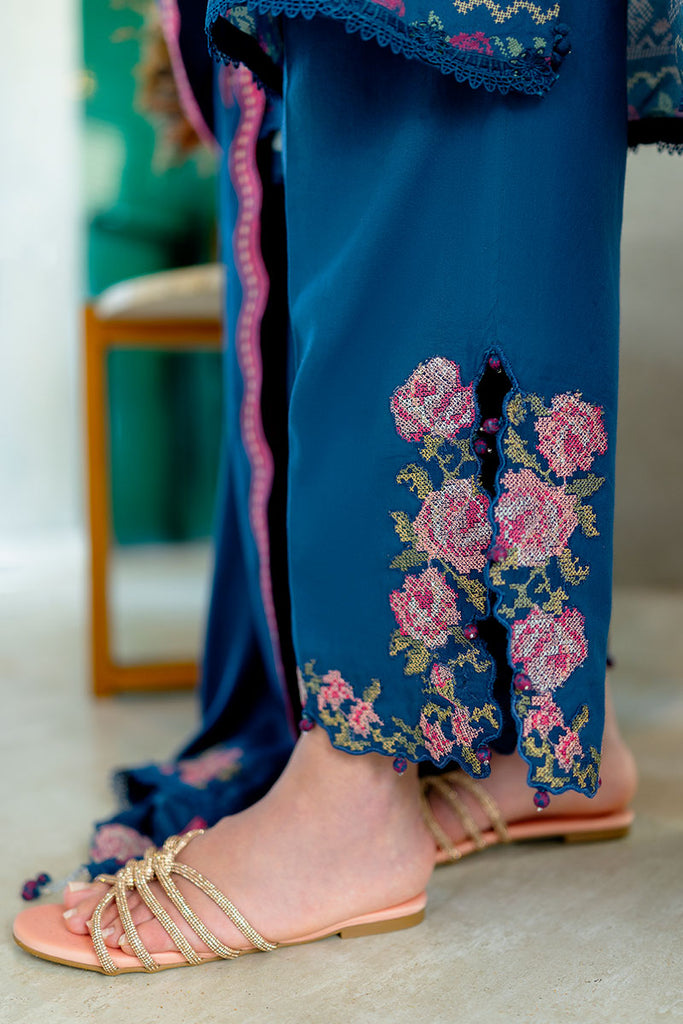 Cross Stitch | Cotton Satin 25 | INK BLOOM by Cross Stitch - Designer Dress  - Type : Ladies Clothes - Available at Libayah - 100% Original 