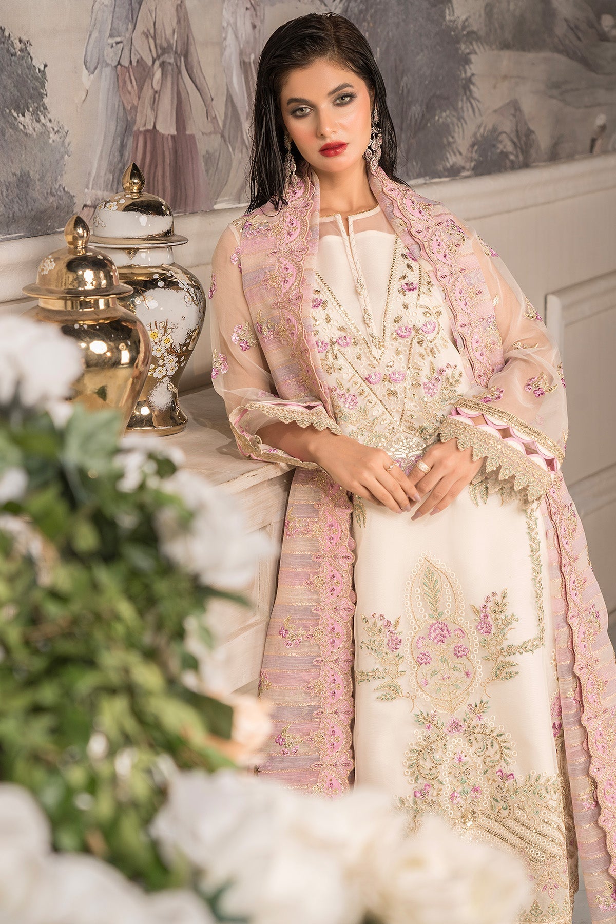 Imrozia Premium | Dilkash Formals | IP-108 Saanjh by Imrozia Premium - Designer Dress - Type: Ladies Clothes - Available at Libayah - 100% Original