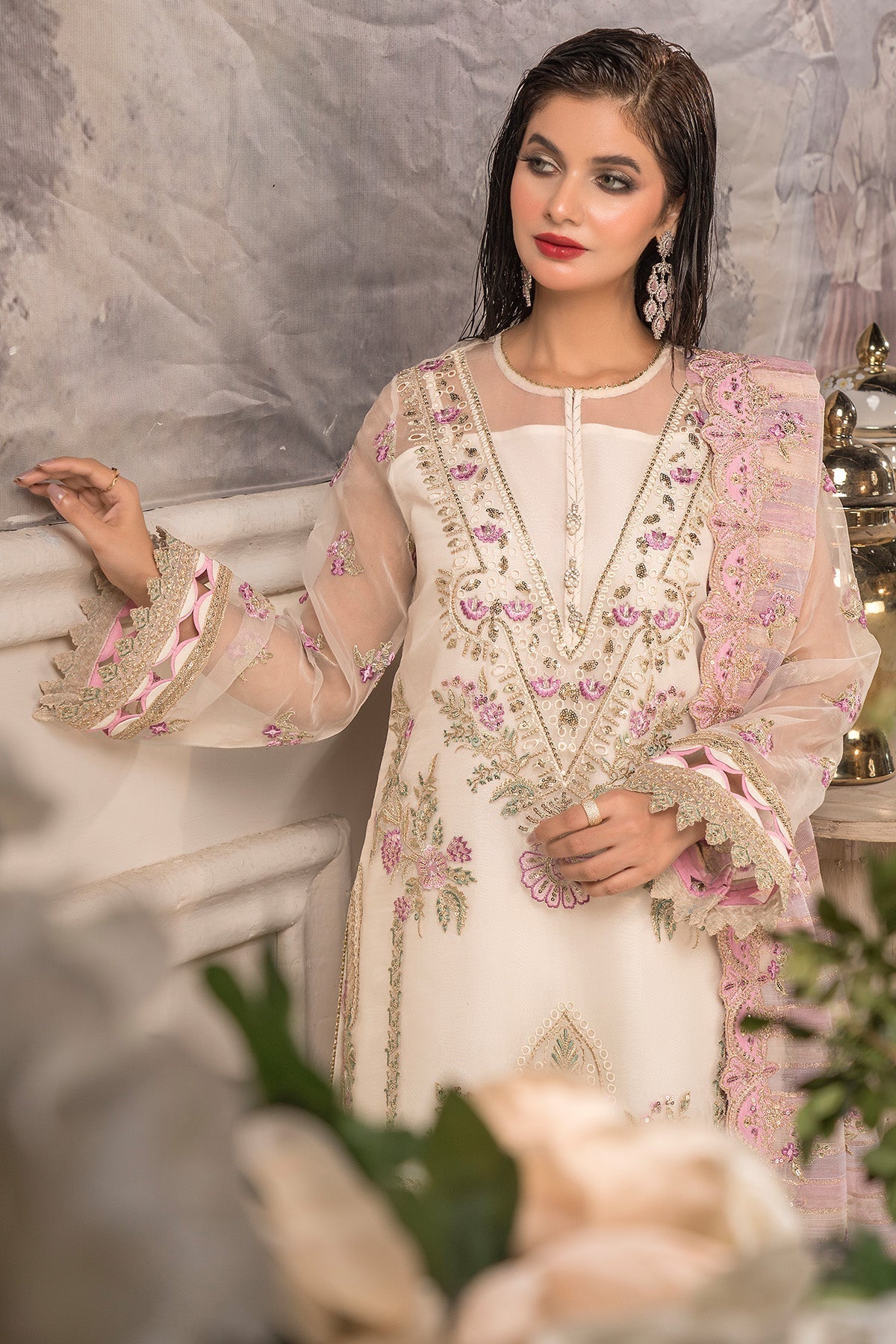 Imrozia Premium | Dilkash Formals | IP-108 Saanjh by Imrozia Premium - Designer Dress - Type: Ladies Clothes - Available at Libayah - 100% Original