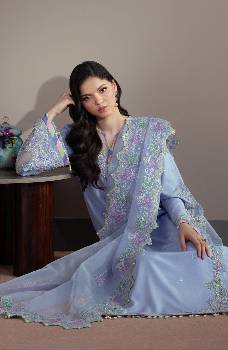 Fabiha Fatima | Elvin Pret Wear | IRIS by Fabiha Fatima - Designer Dress  - Type : Ladies Clothes - Available at Libayah - 100% Original 