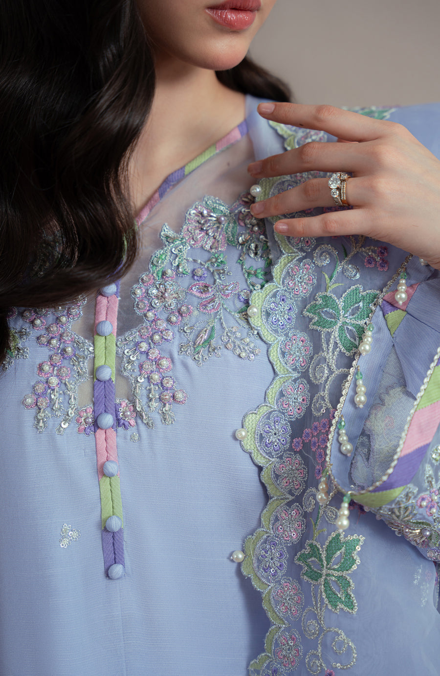 Fabiha Fatima | Elvin Pret Wear | IRIS by Fabiha Fatima - Designer Dress  - Type : Ladies Clothes - Available at Libayah - 100% Original 