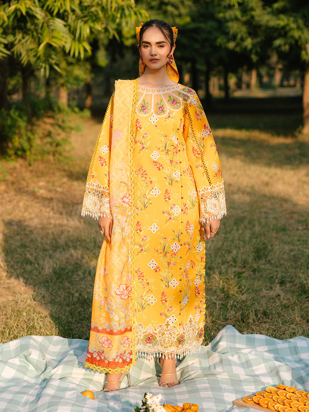 Parishay | Ivy Bloom Luxury Lawn | IVY-01 by Parishay - Designer Dress - Type: Ladies Clothes - Available at Libayah - 100% Original