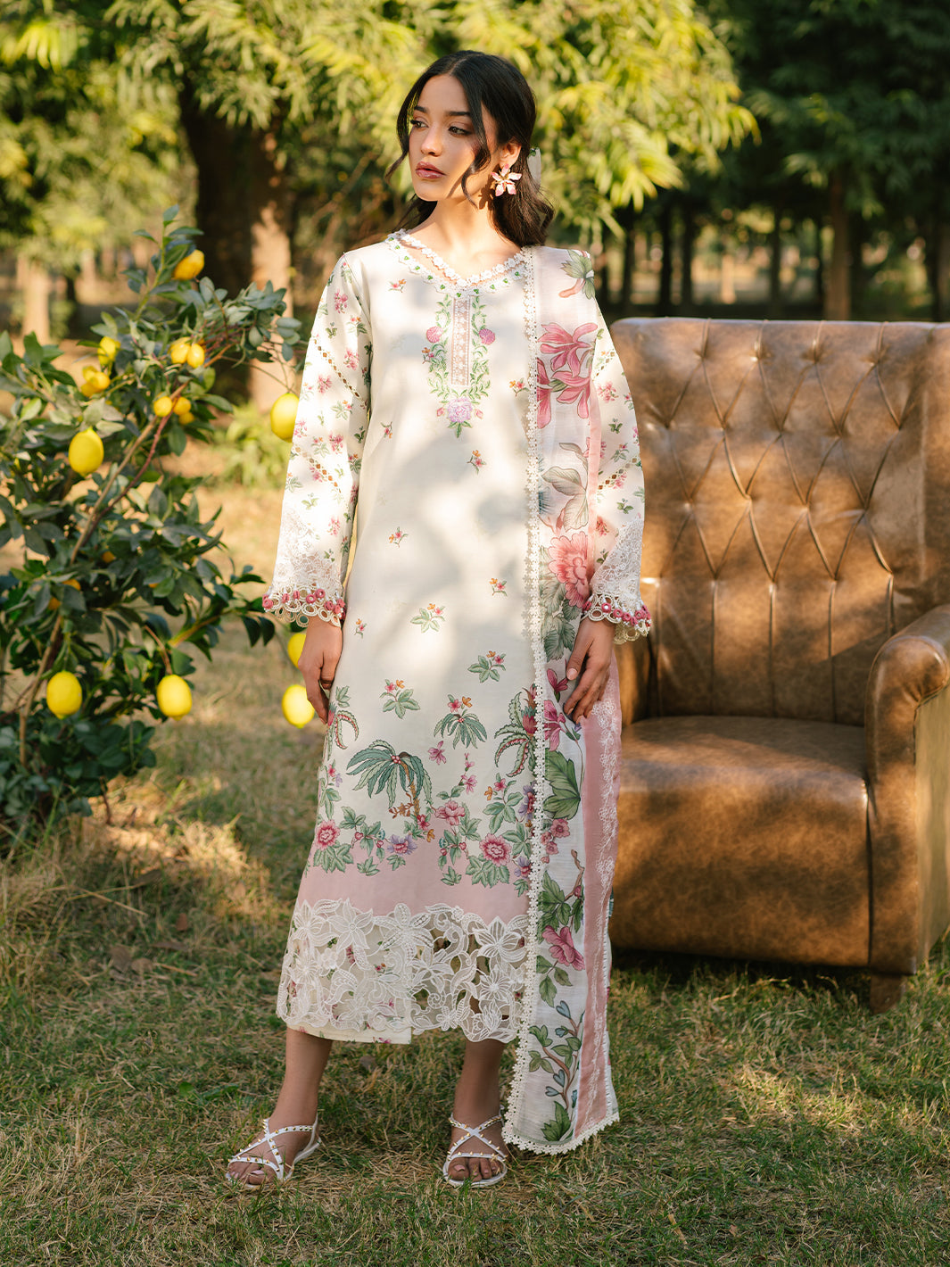 Parishay | Ivy Bloom Luxury Lawn | IVY-05 by Parishay - Designer Dress - Type: Ladies Clothes - Available at Libayah - 100% Original