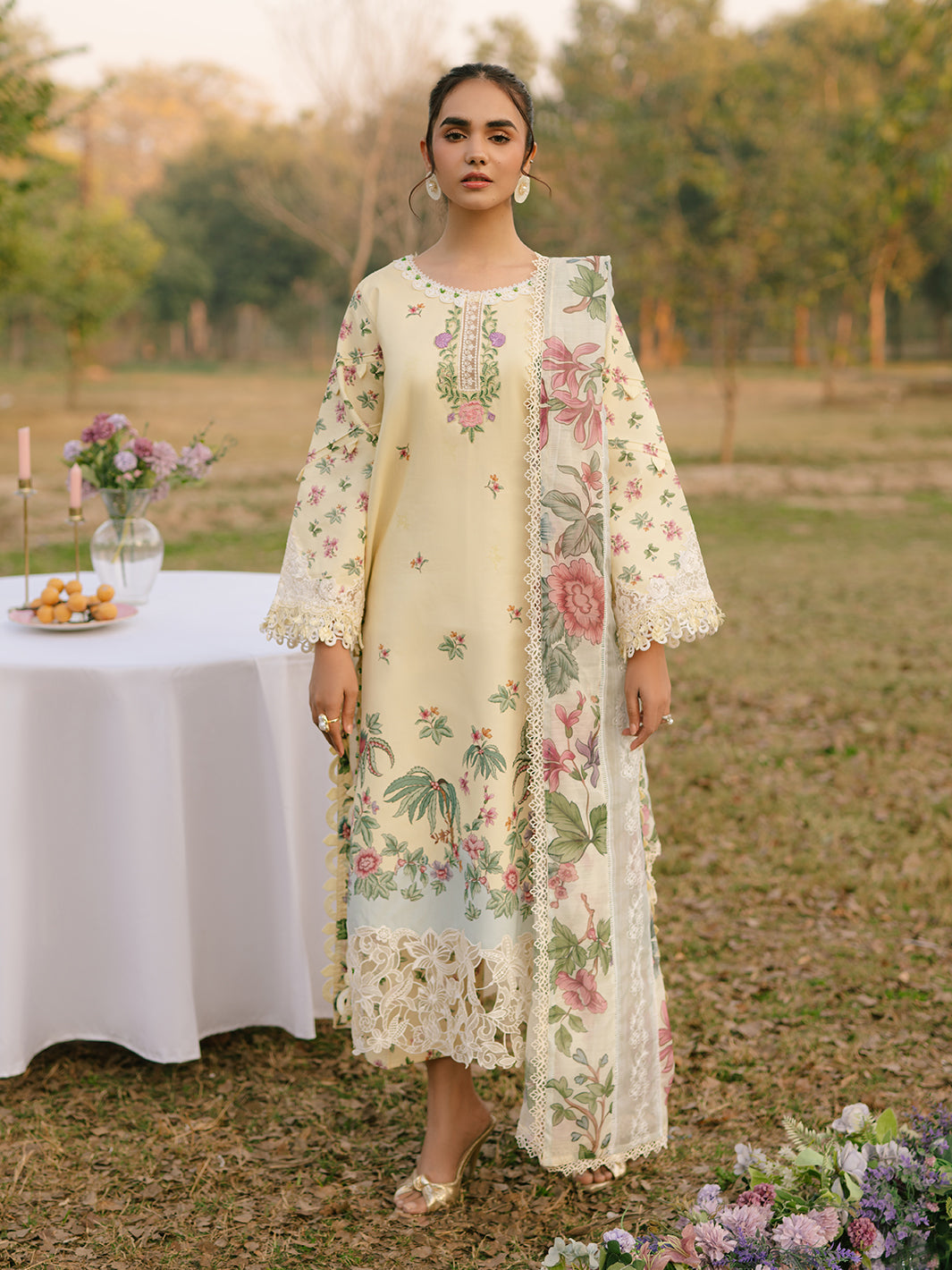 Parishay | Ivy Bloom Luxury Lawn | IVY-06 by Parishay - Designer Dress - Type: Ladies Clothes - Available at Libayah - 100% Original