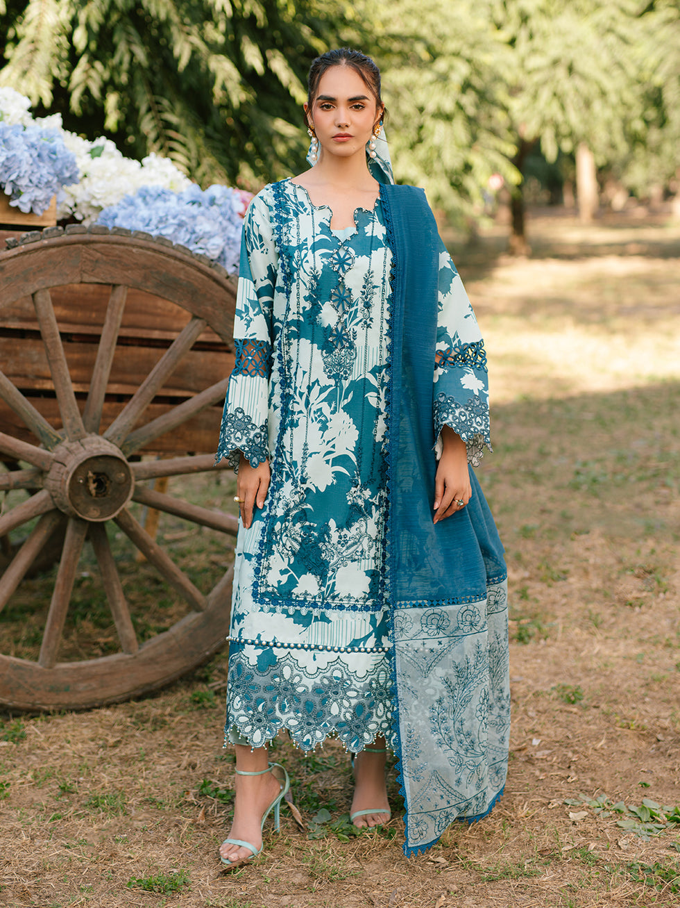 Parishay | Ivy Bloom Luxury Lawn | IVY-11 by Parishay - Designer Dress - Type: Ladies Clothes - Available at Libayah - 100% Original