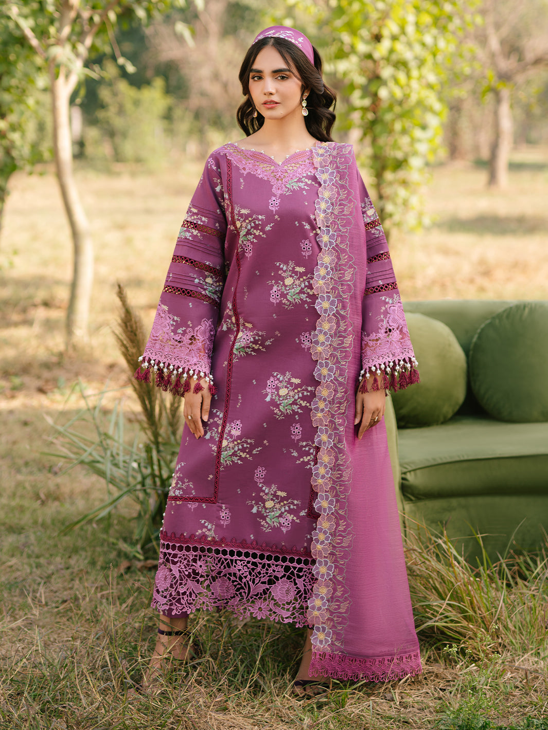 Parishay | Ivy Bloom Luxury Lawn | IVY-13 by Parishay - Designer Dress - Type: Ladies Clothes - Available at Libayah - 100% Original