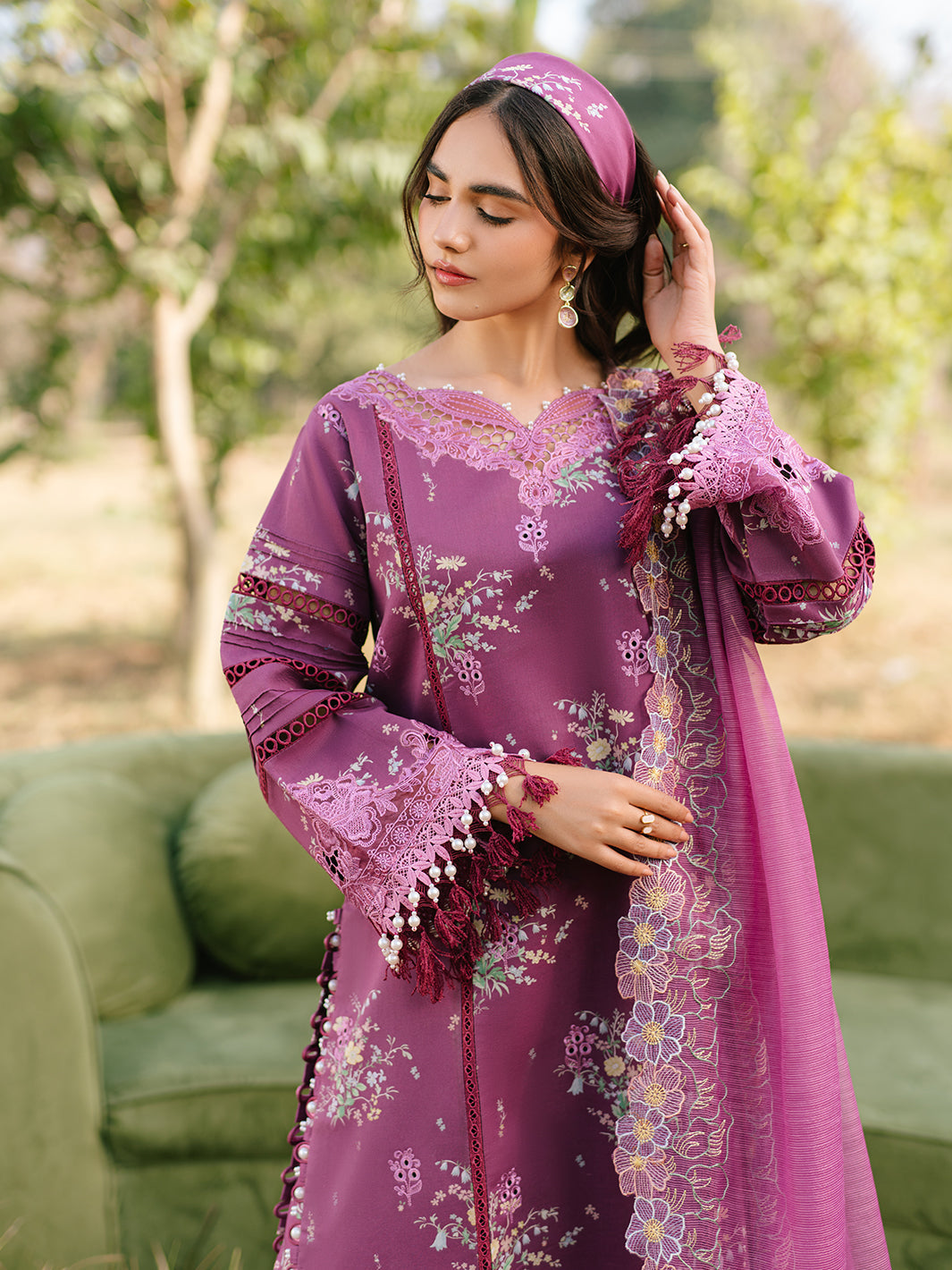 Parishay | Ivy Bloom Luxury Lawn | IVY-13 by Parishay - Designer Dress - Type: Ladies Clothes - Available at Libayah - 100% Original