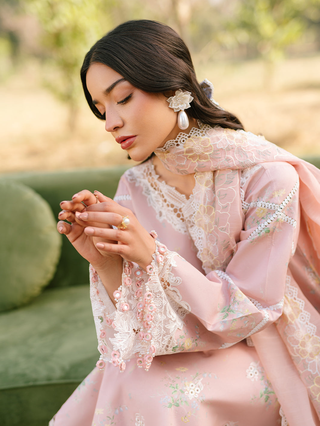 Parishay | Ivy Bloom Luxury Lawn | IVY-14 by Parishay - Designer Dress - Type: Ladies Clothes - Available at Libayah - 100% Original