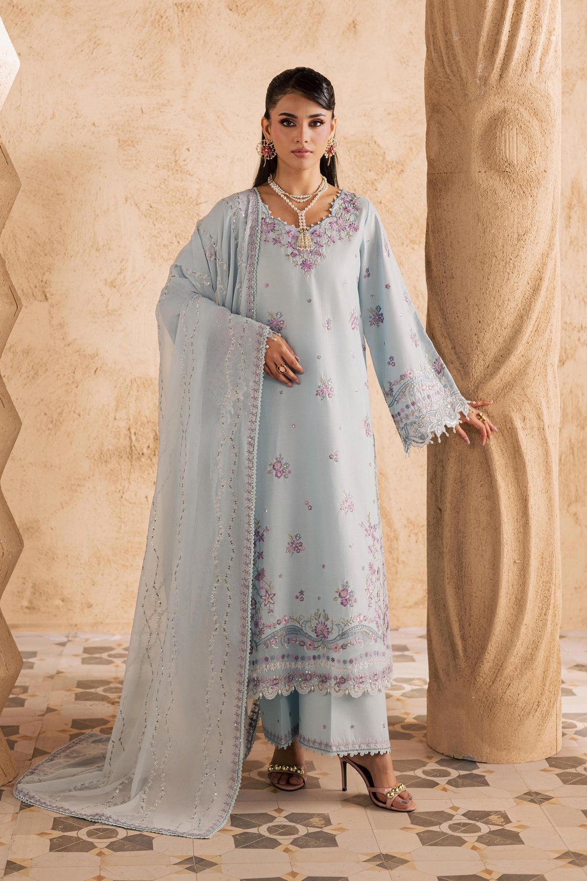 Batik | Festive Eid 26 | Ice - by Libayah - Registered Vendor of : Batik - 100% Original Designer Dress