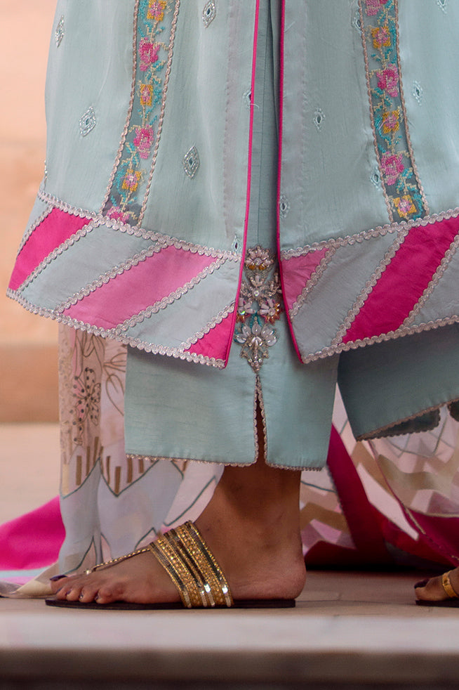 Fozia Khalid | Kahani Silk Luxury Dresses | Amber by Fozia Khalid - Designer Dress - Type: Ladies Clothes - Available at Libayah - 100% Original