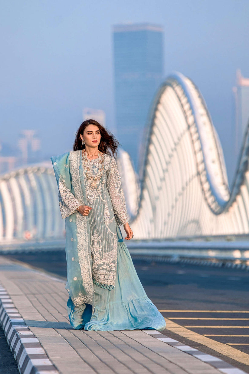 Kara | Kamdani Festive Collection | Icy Cascade by Kara - Designer Dress - Type: Ladies Clothes - Available at Libayah - 100% Original