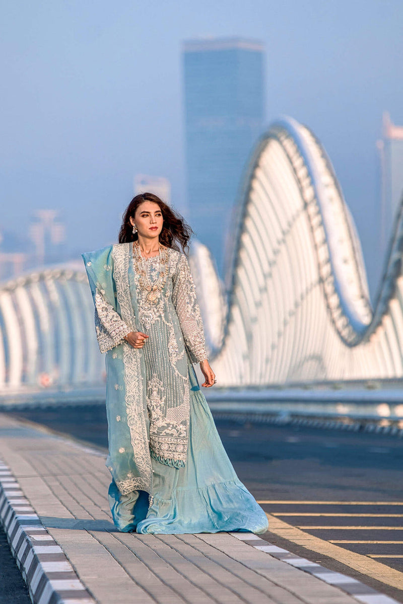 Kara | Kamdani Festive Collection | Icy Cascade by Kara - Designer Dress - Type: Ladies Clothes - Available at Libayah - 100% Original