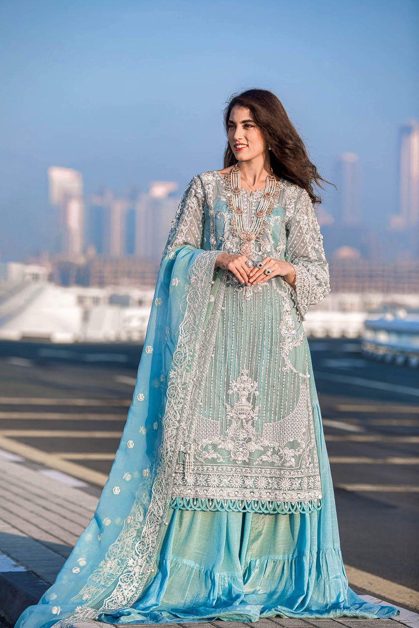 Kara | Kamdani Festive Collection | Icy Cascade by Kara - Designer Dress - Type: Ladies Clothes - Available at Libayah - 100% Original