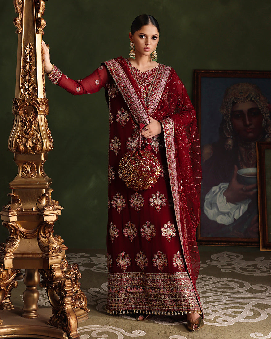 Roheenaz | Royale Eternel Chiffon Edit | Imperial Grace by Roheenaz - Designer Dress  - Type : Ladies Clothes - Available at Libayah - 100% Original 