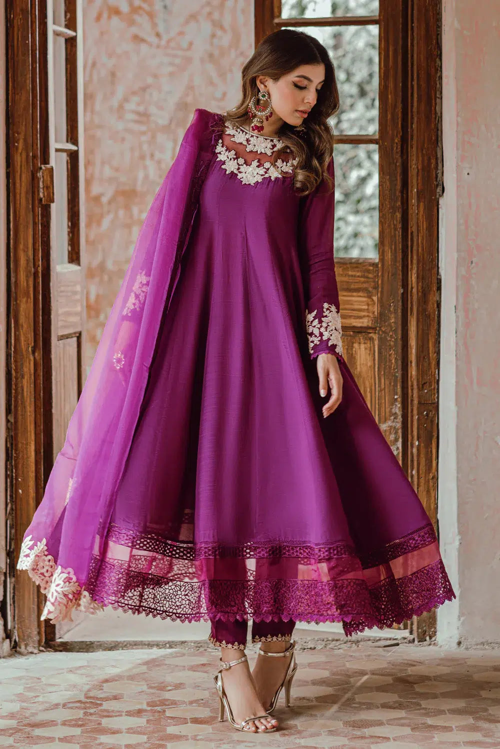 Azure | Embroidered Formals | Imperial Plum by Azure - Designer Dress - Type: Ladies Clothes - Available at Libayah - 100% Original
